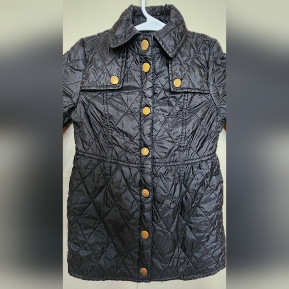 Girls Black Coat Size 4/5 - Picture 3 of 5